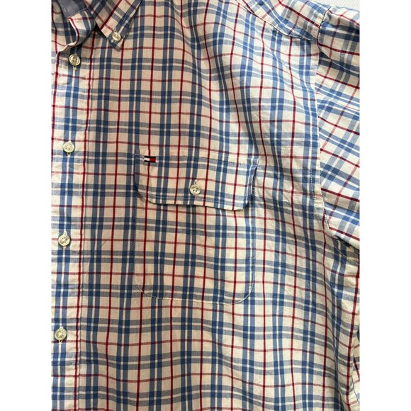 Tommy Hilfiger Men's Button Down Shirt Long Sleeve Size XL Multicolor Windowpane - Picture 6 of 12